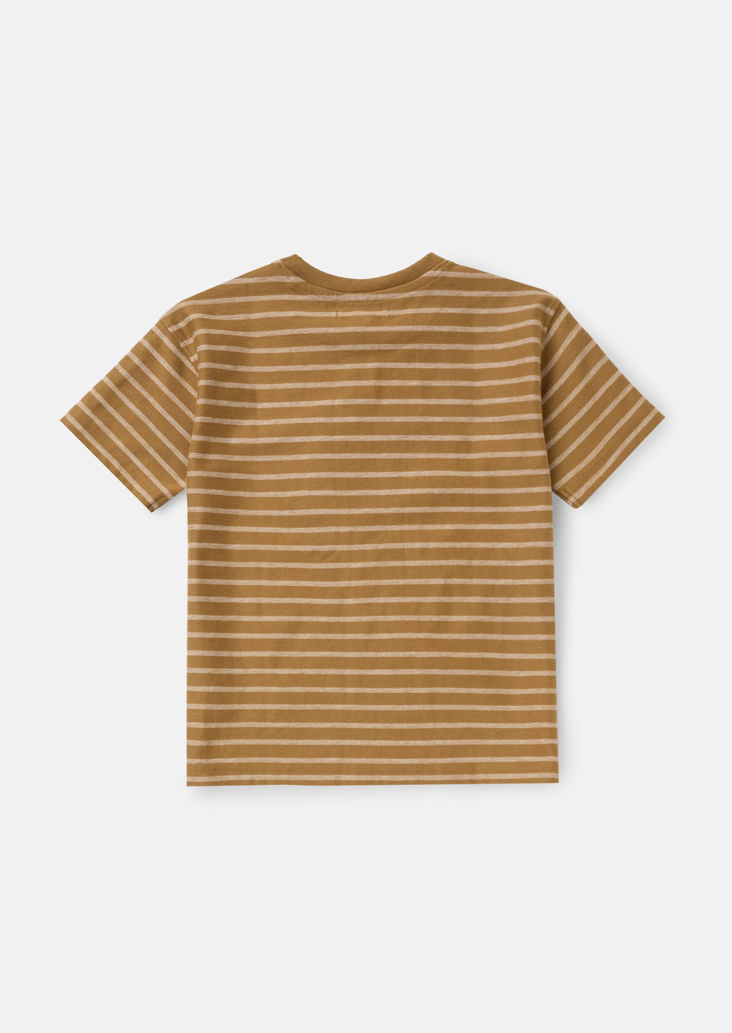 Ash Brown Textured T Shirt