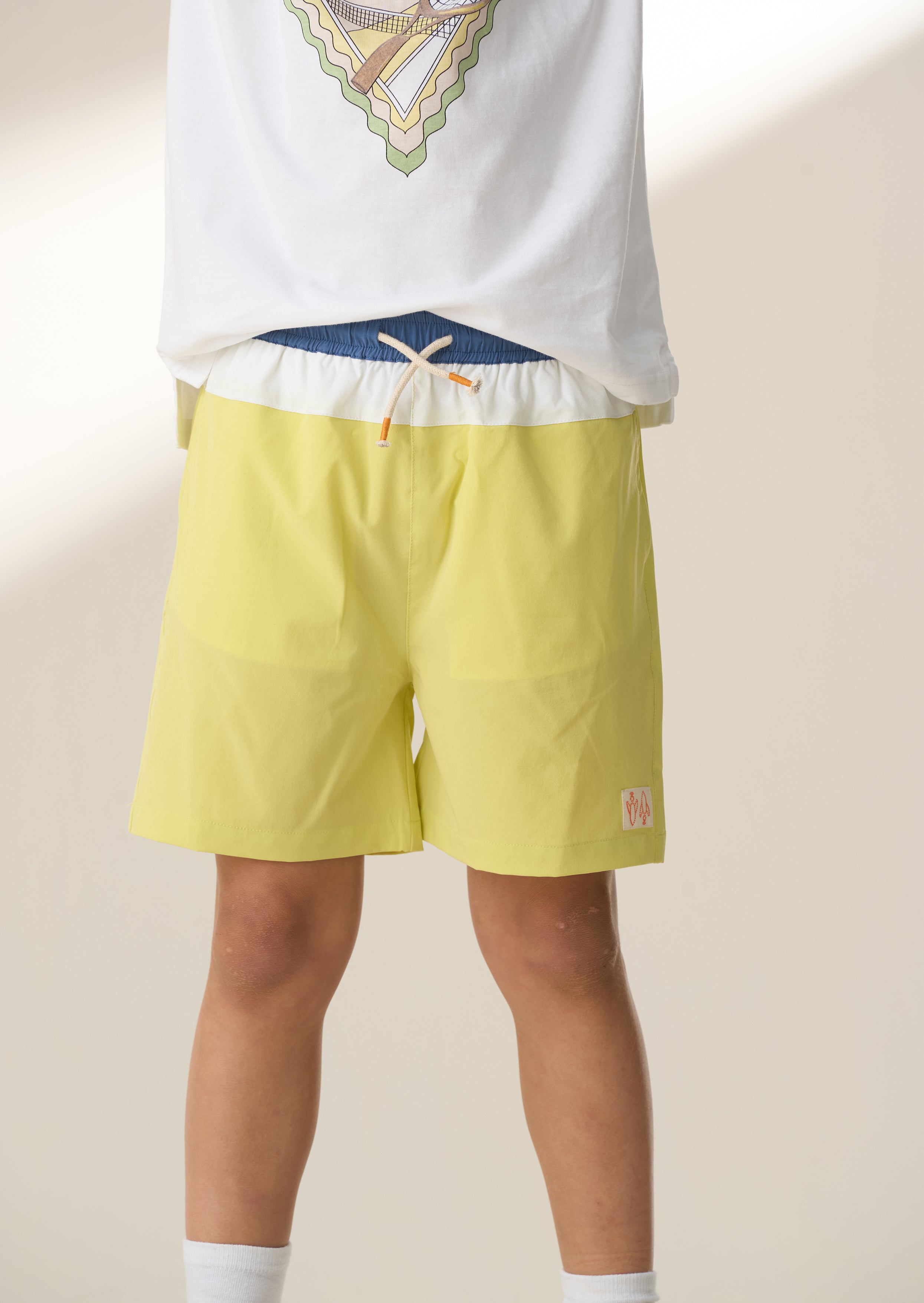 Sandy Green Cut and Sew Swim Short