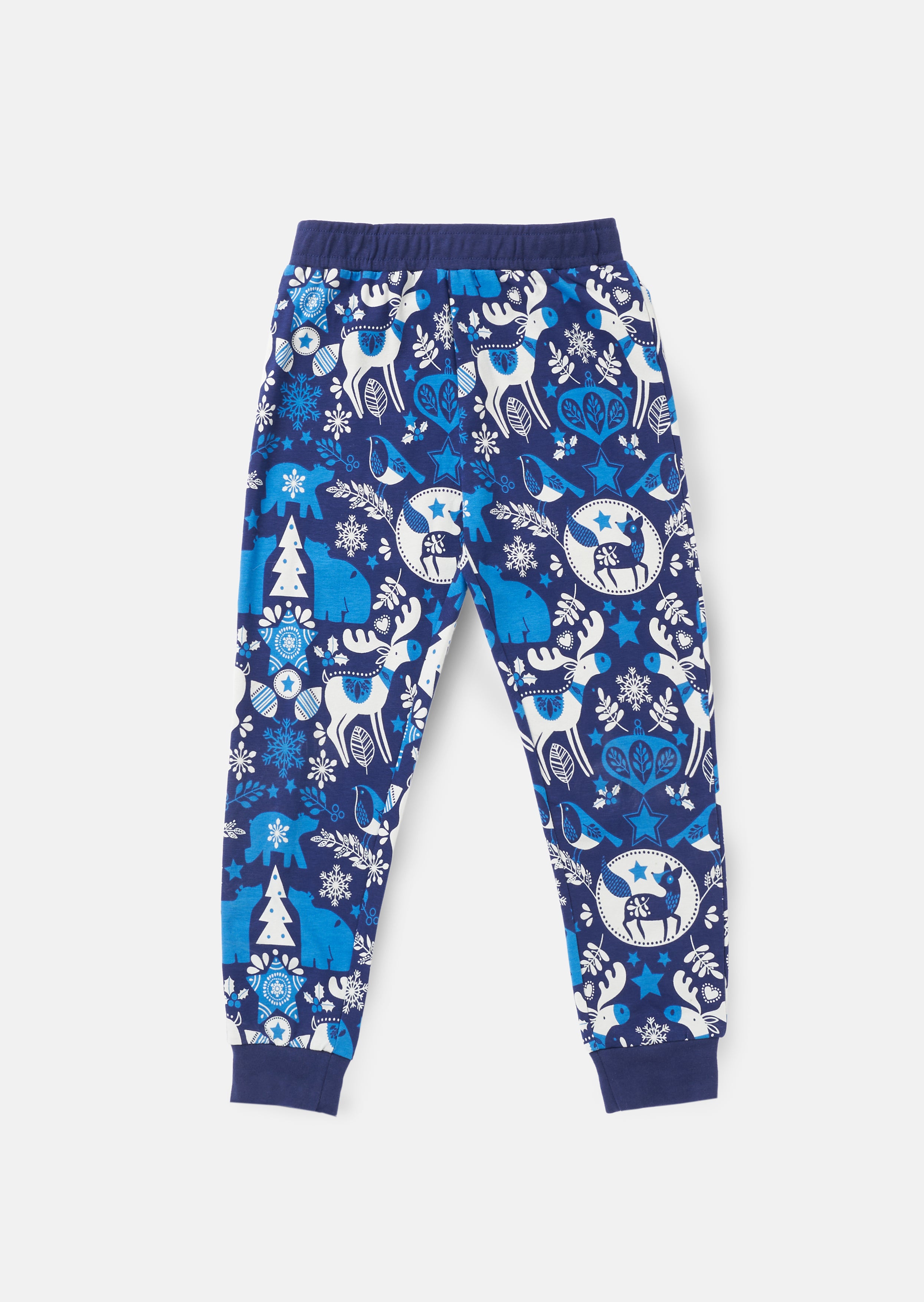 Andreas Navy Winter Print Pyjama