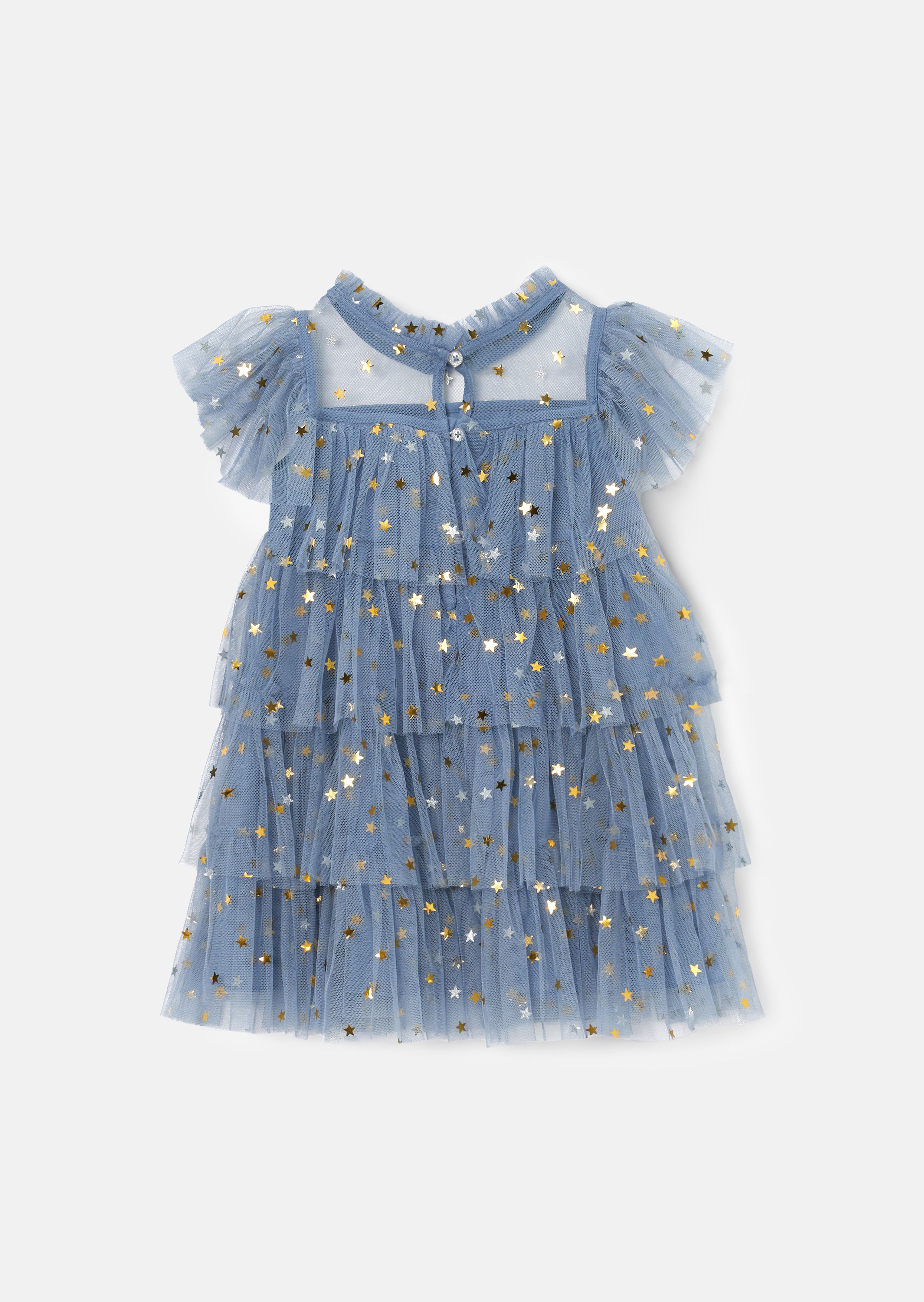 Baby Girl Blue Star Dress Angel Rocket