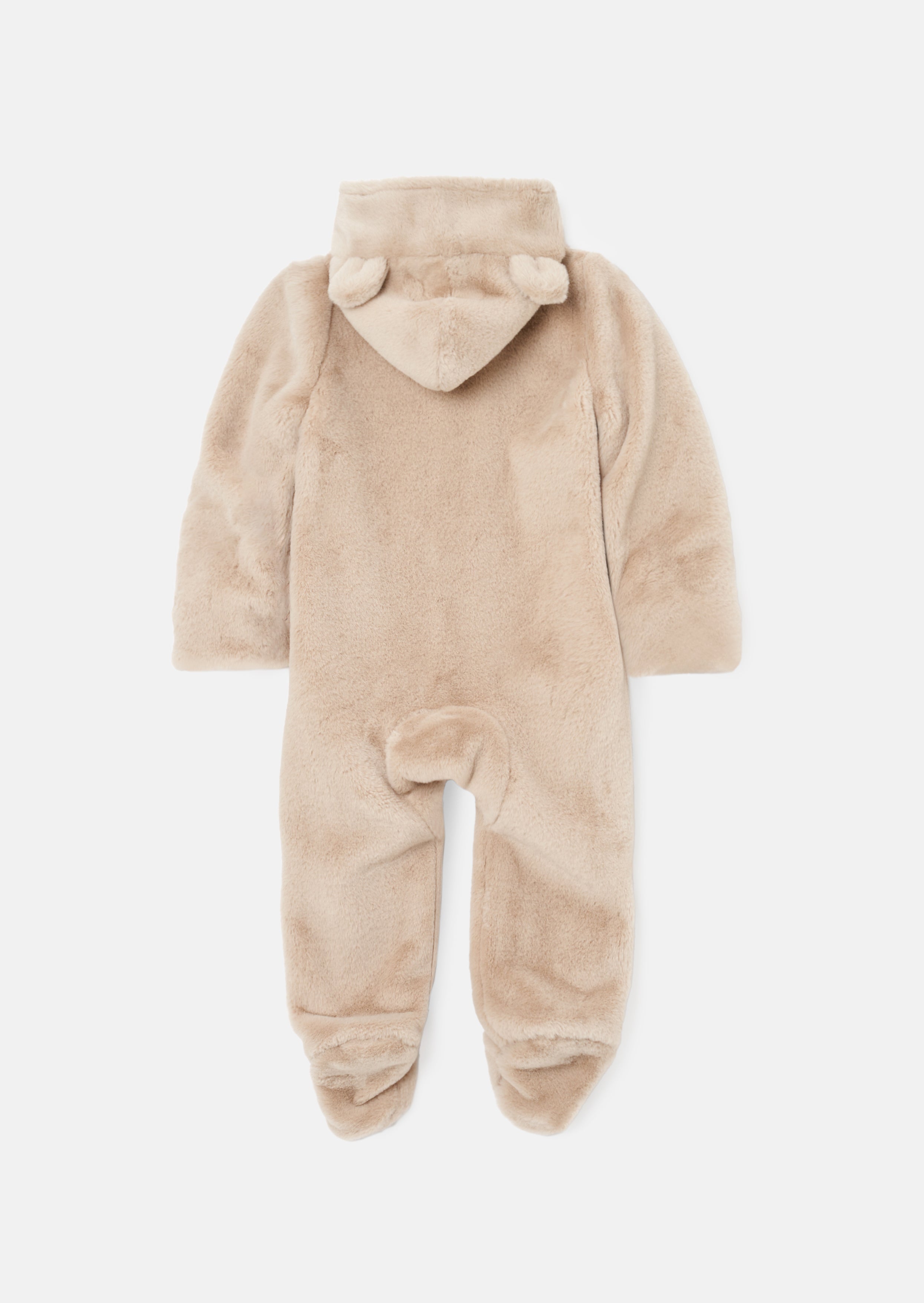 Quinn Taupe Faux Fur Pramsuit