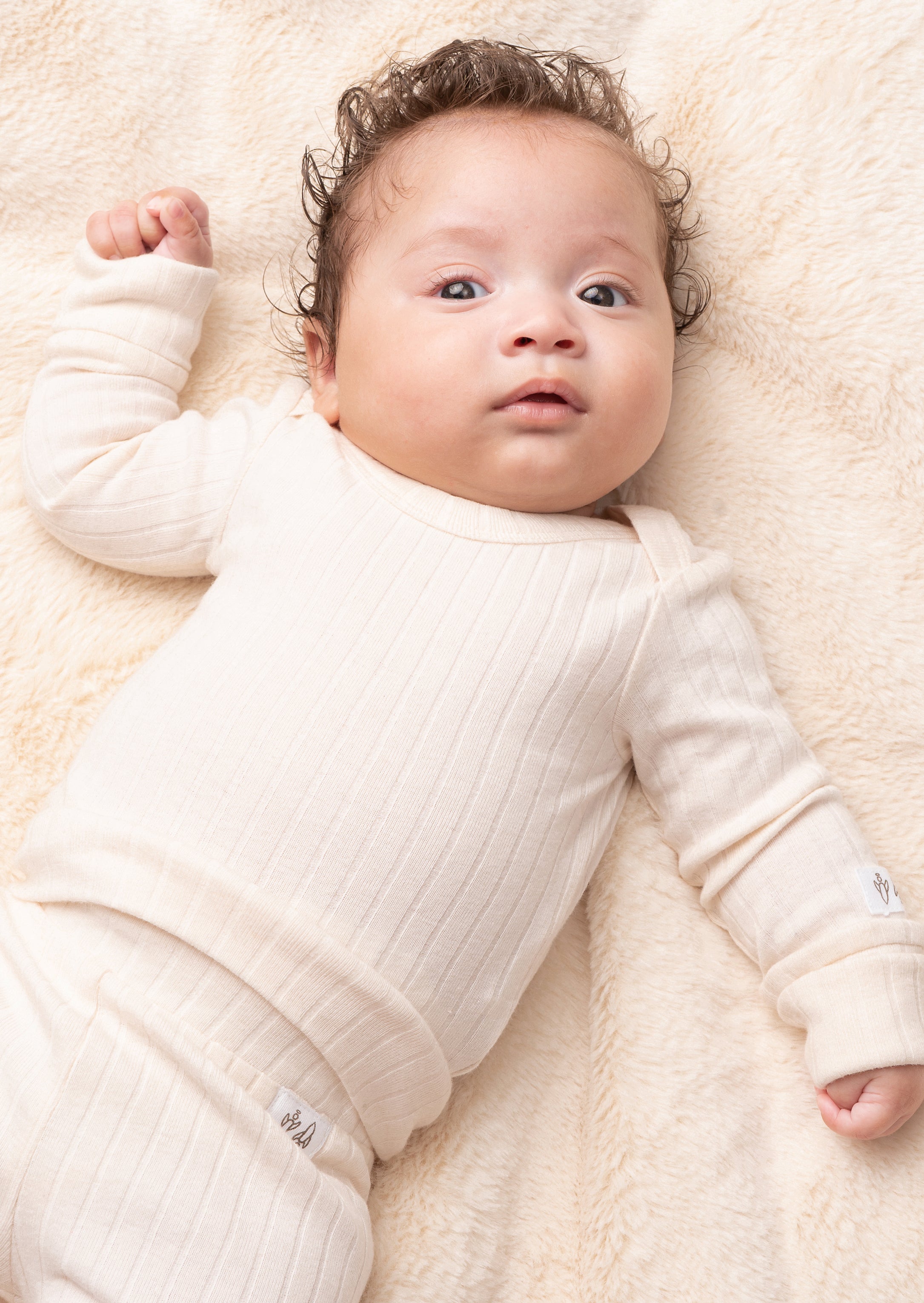 Marlowe Oatmeal Organic Cotton Rib Set