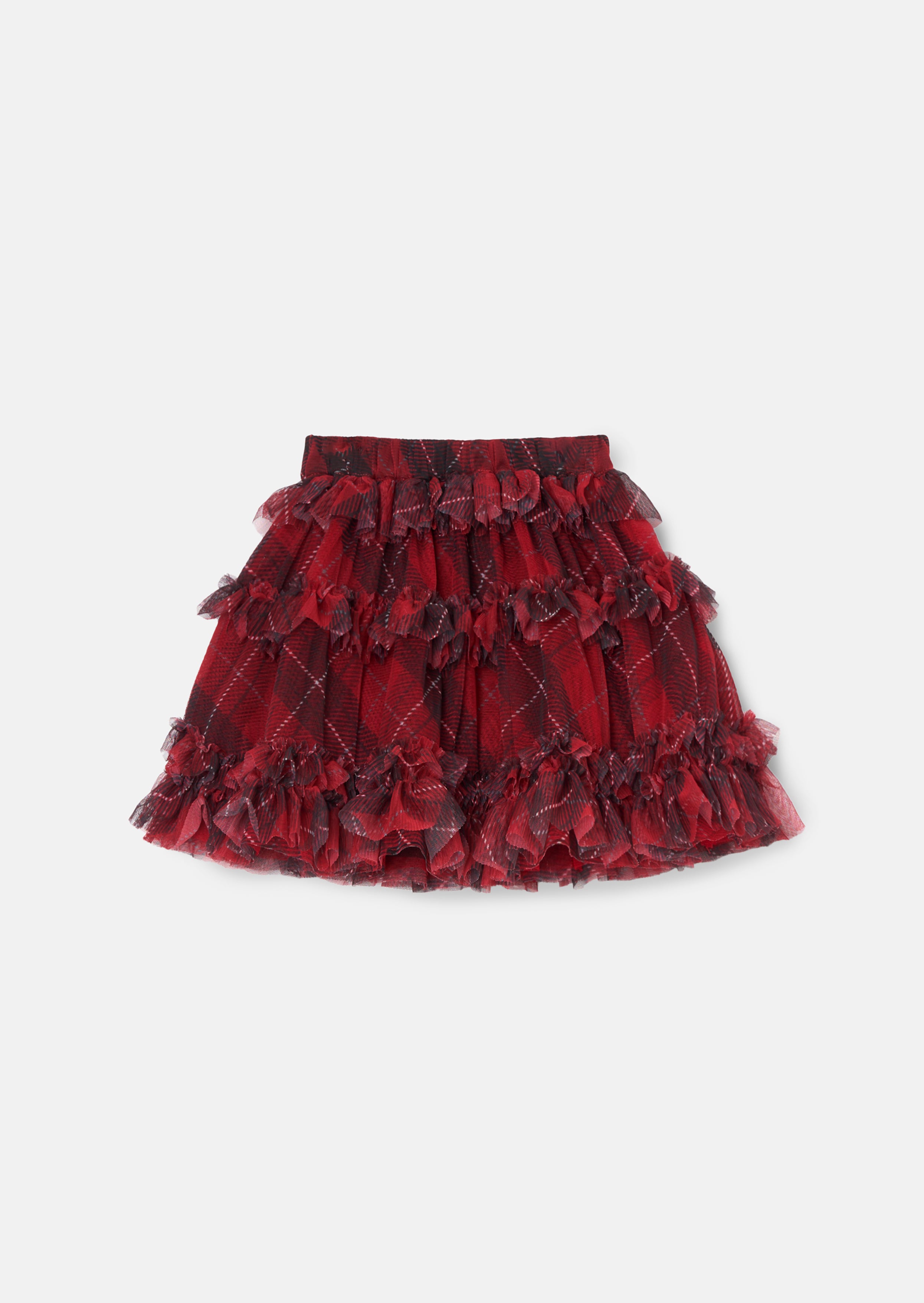 Maja Red Tartan Skirt