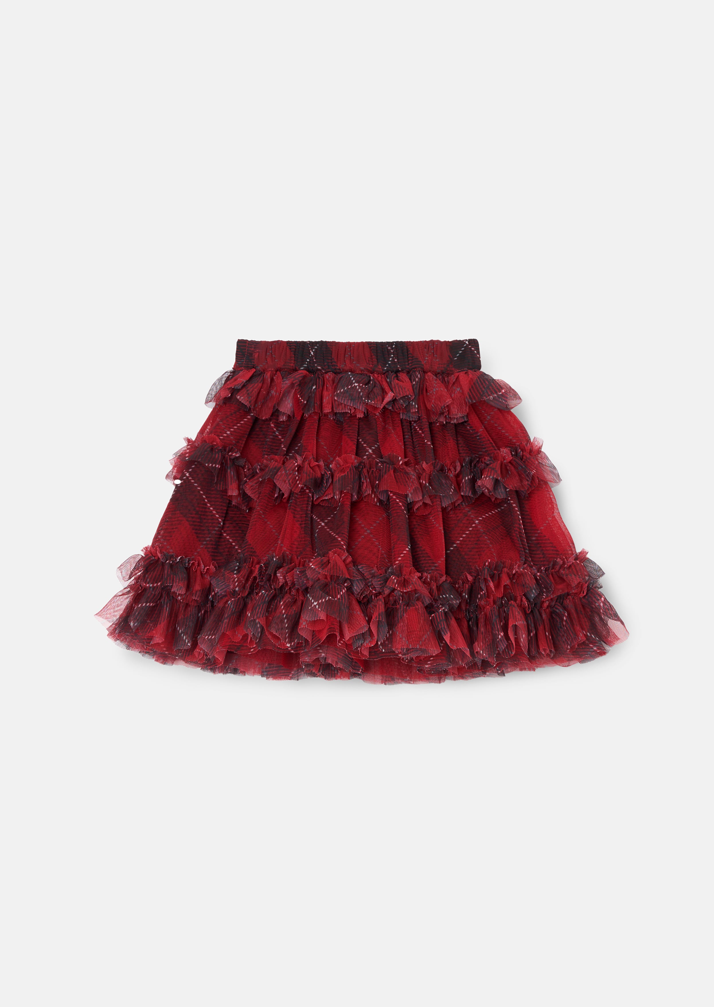 Maja Red Tartan Skirt