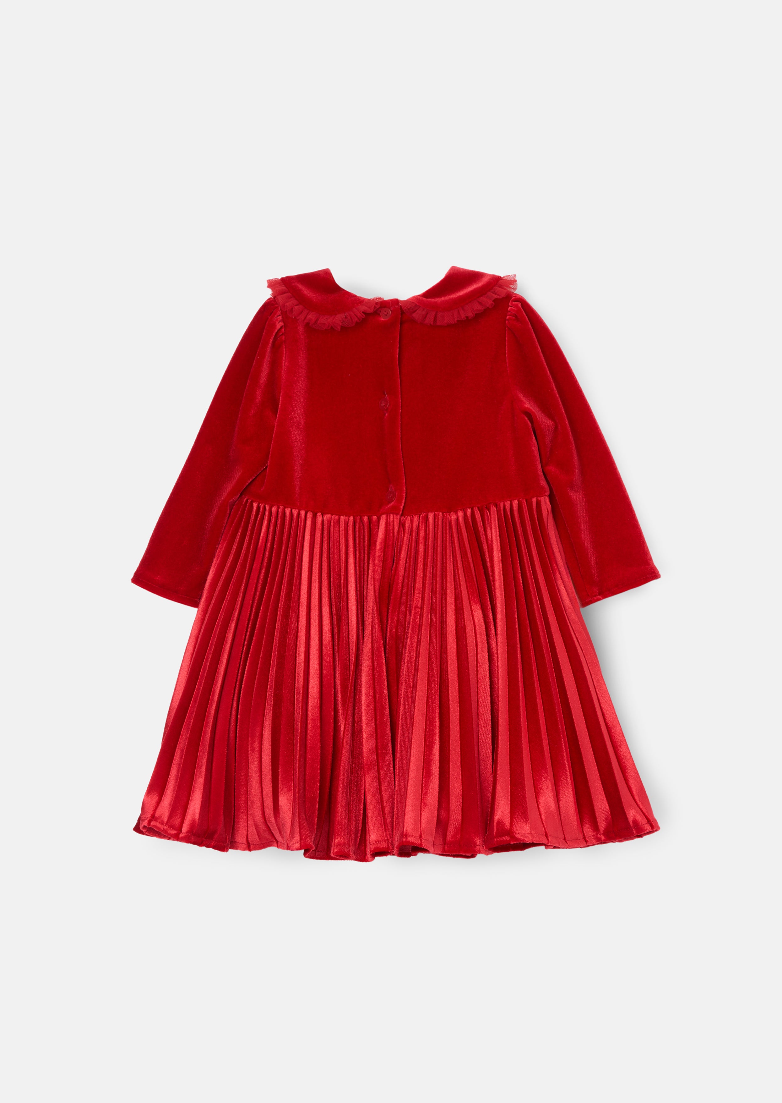 Baby Girl Red Velvet Christmas Dress Angel Rocket