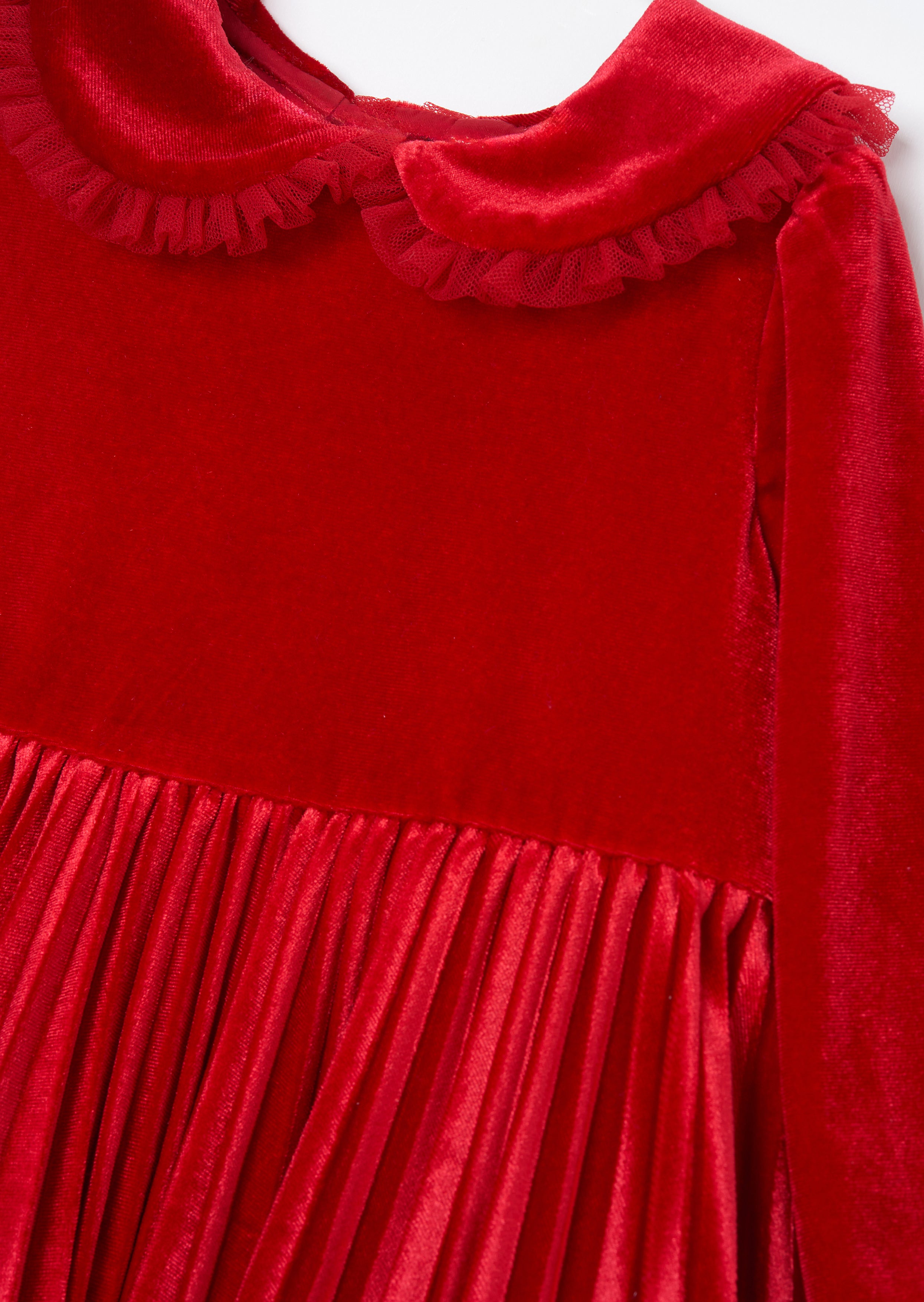 Red fashion velvet infant christmas dress