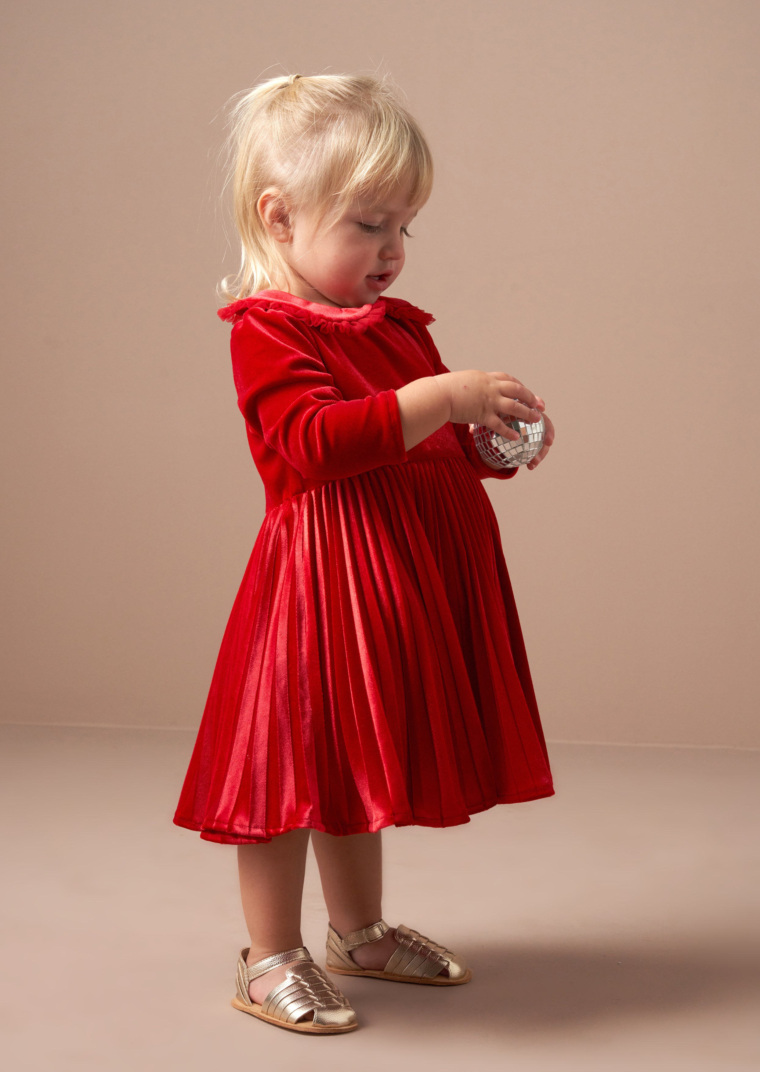 Charlotte Red Velvet Dress