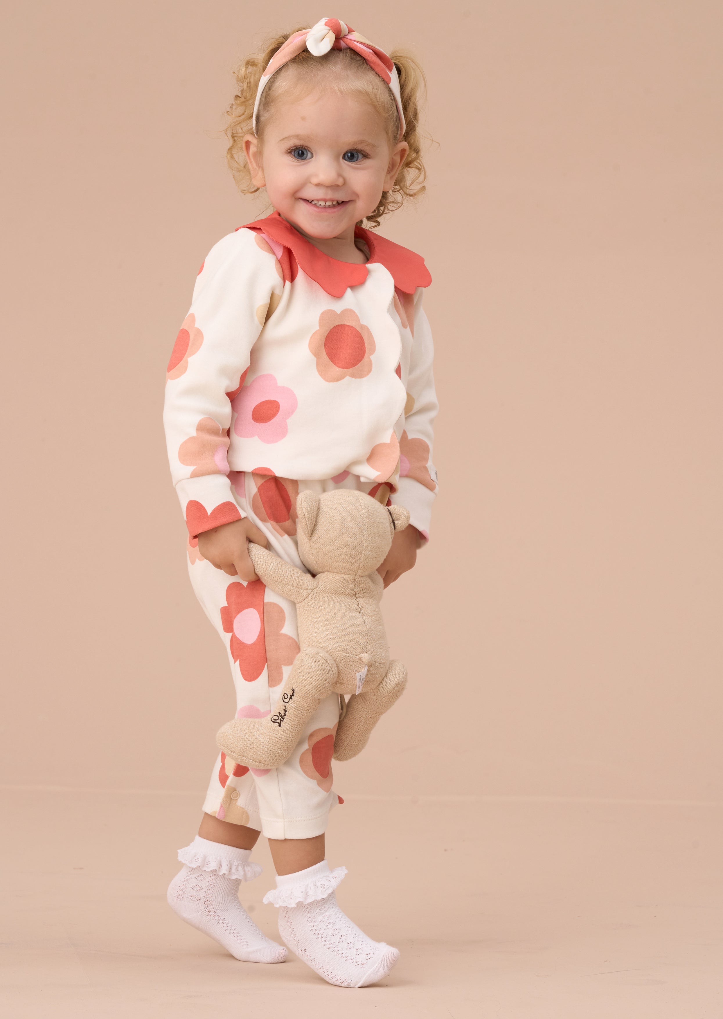 Daphne Pink Flower Print 3 Pc Set