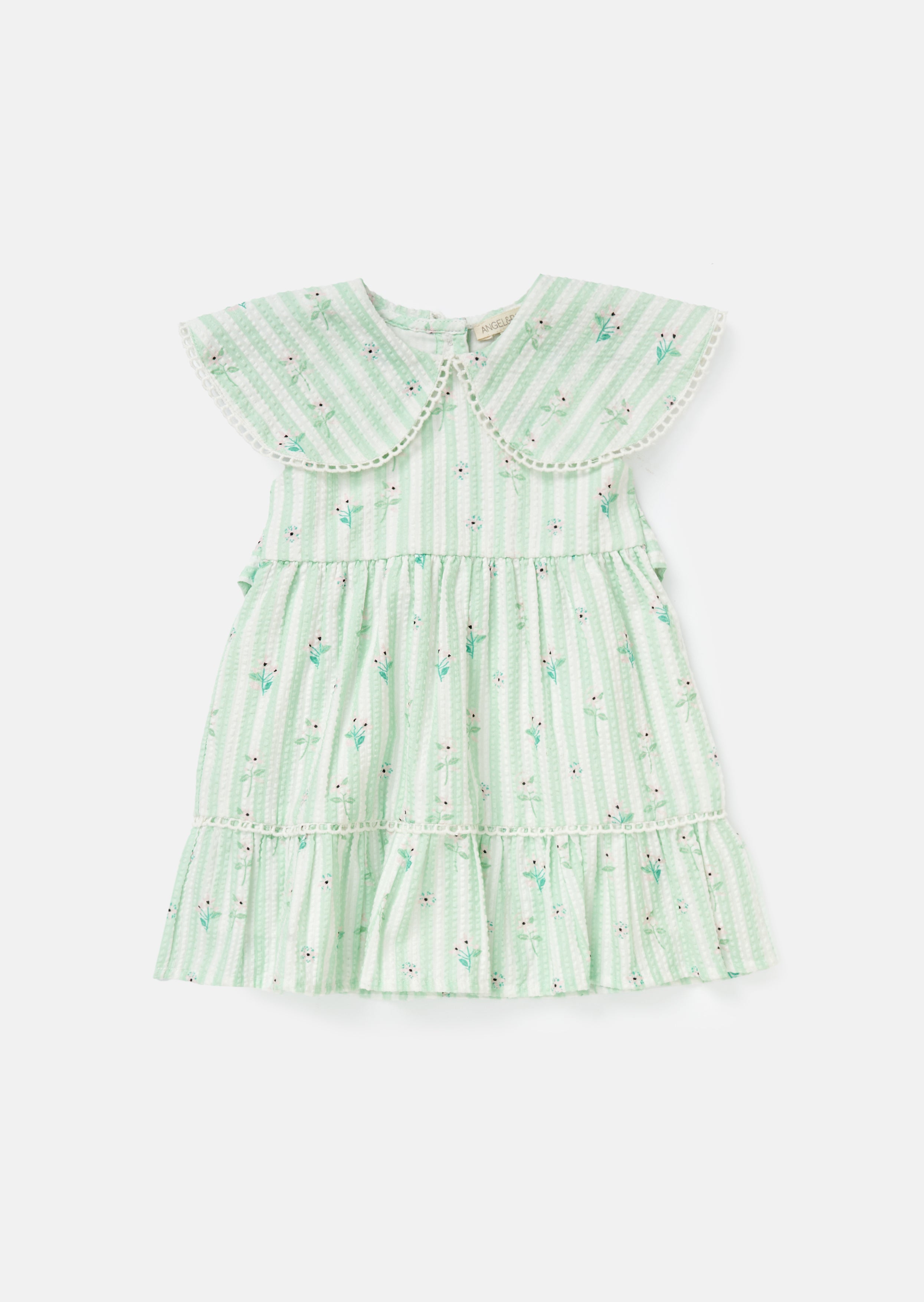 Ellery Mint Seersucker Stripe Dress