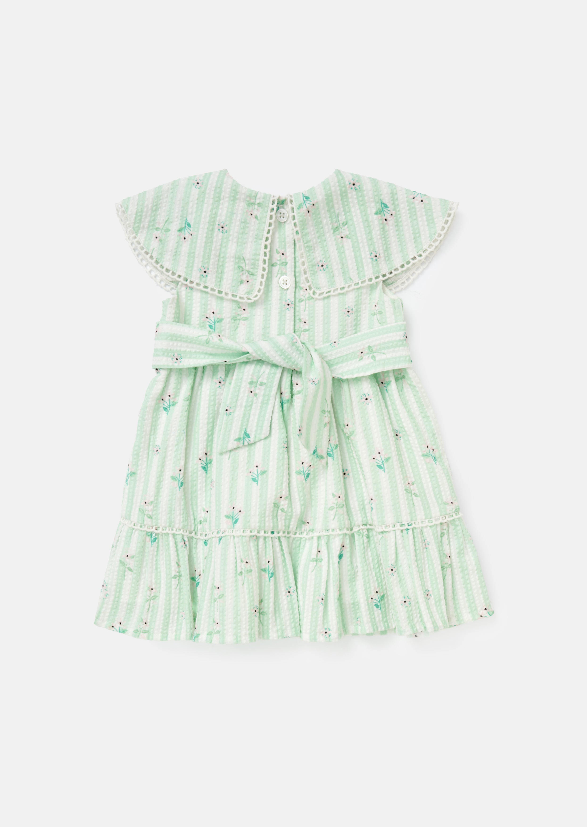 Ellery Mint Seersucker Stripe Dress