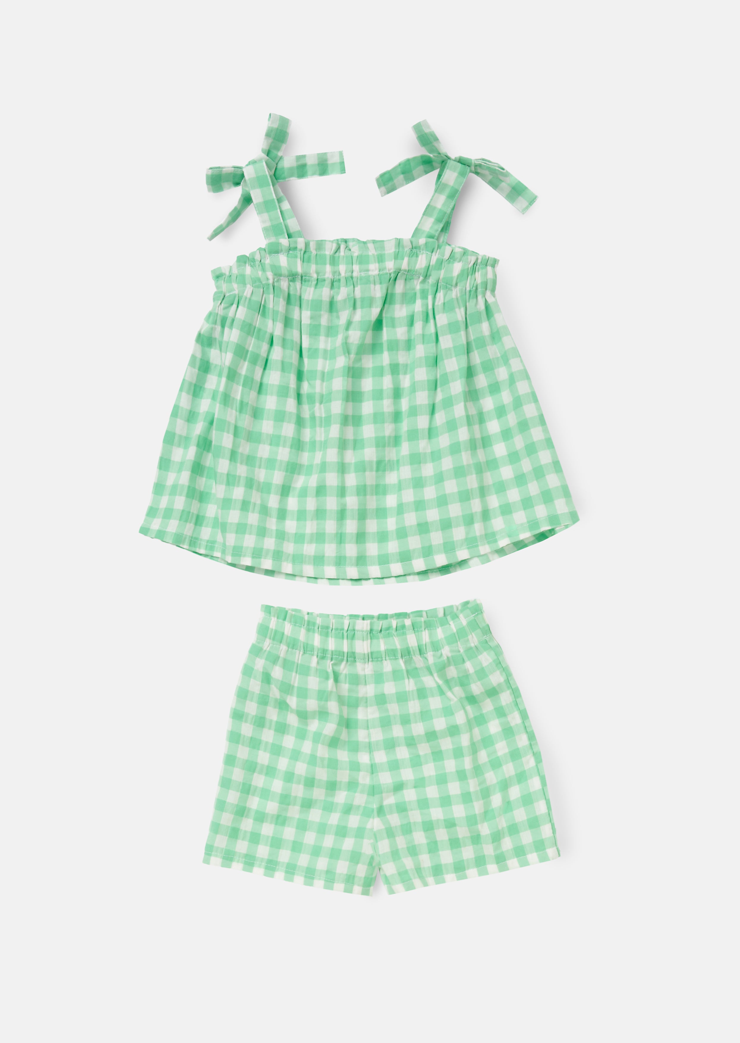 Connie Green Gingham Top and Shorts