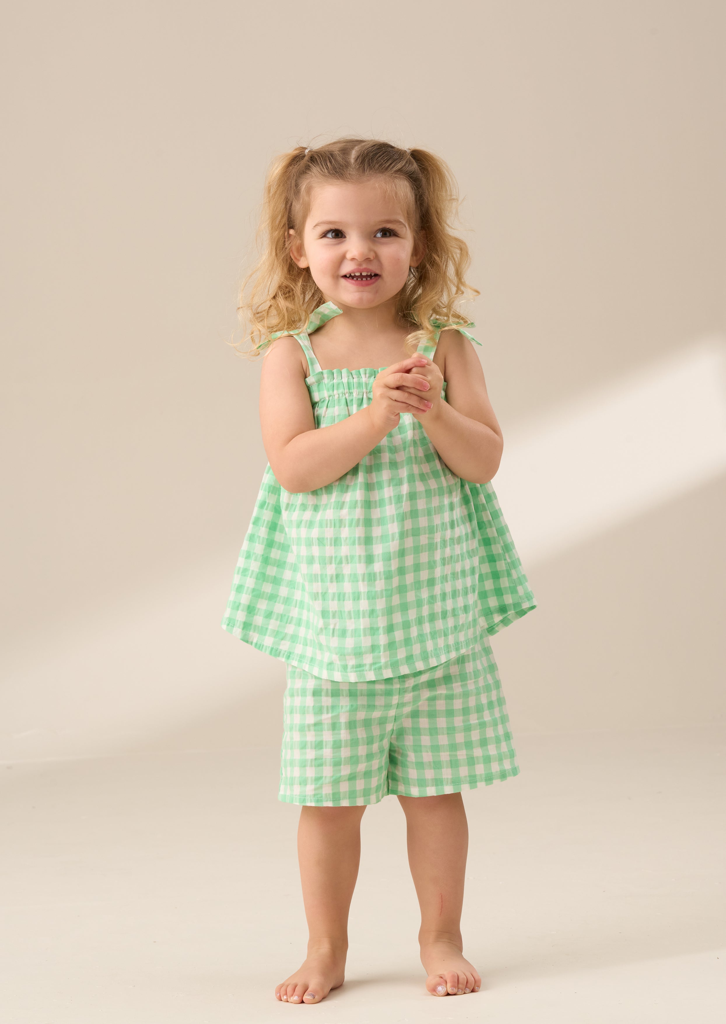 Connie Green Gingham Top and Shorts