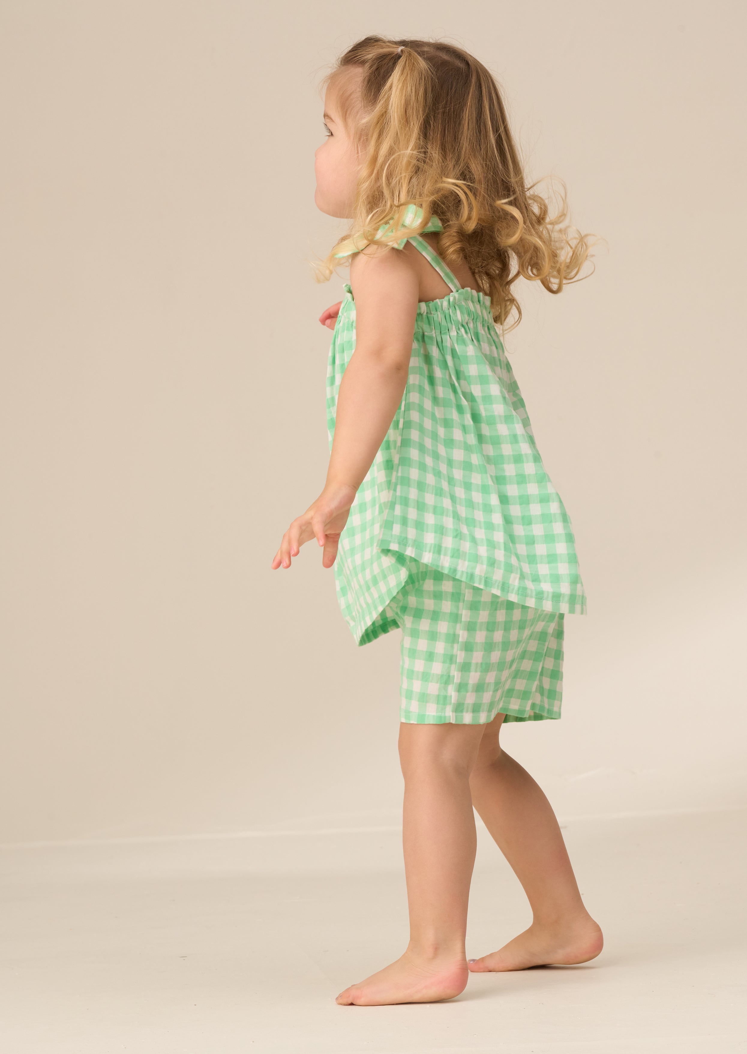 Connie Green Gingham Top and Shorts