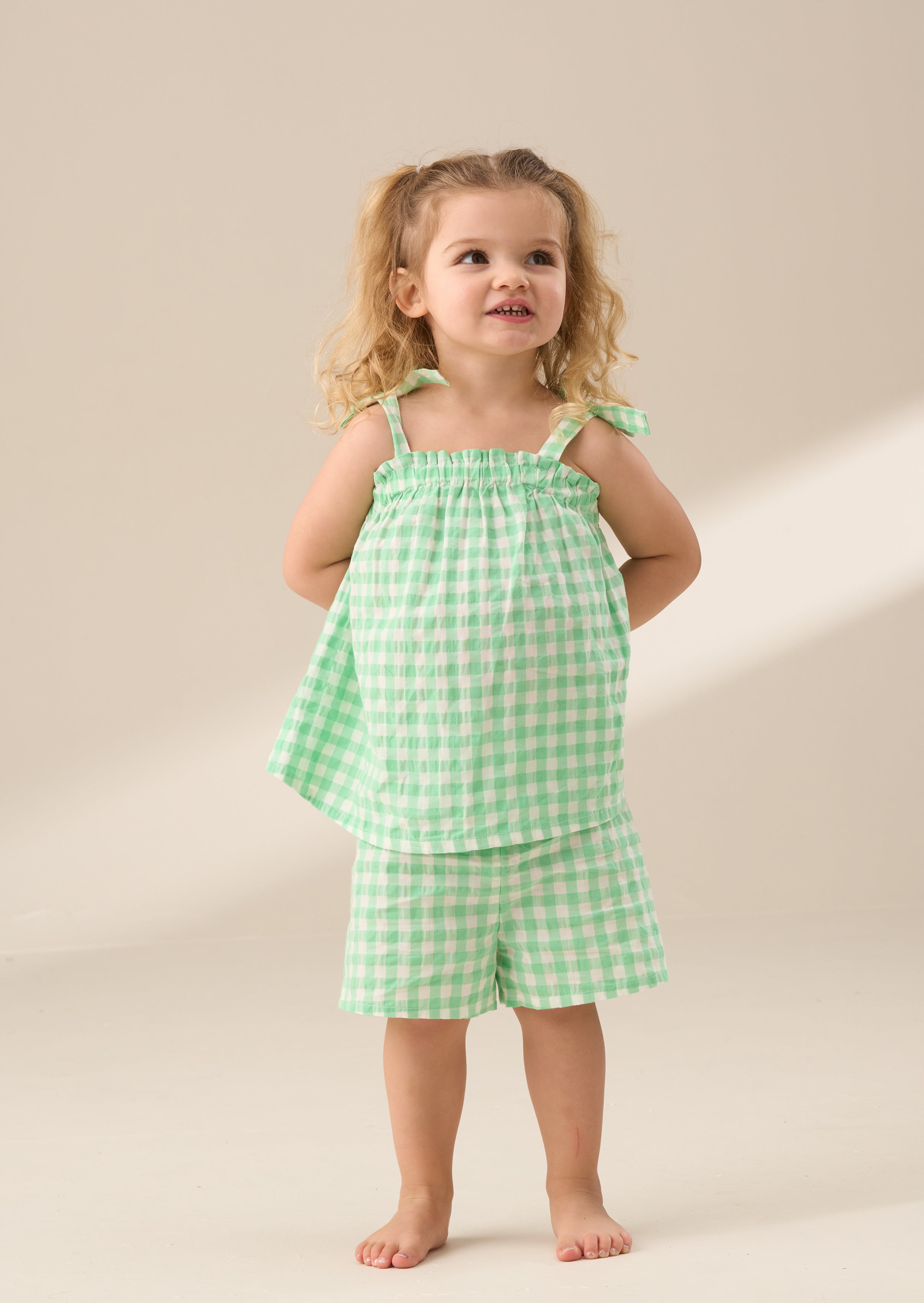 Connie Green Gingham Top and Shorts