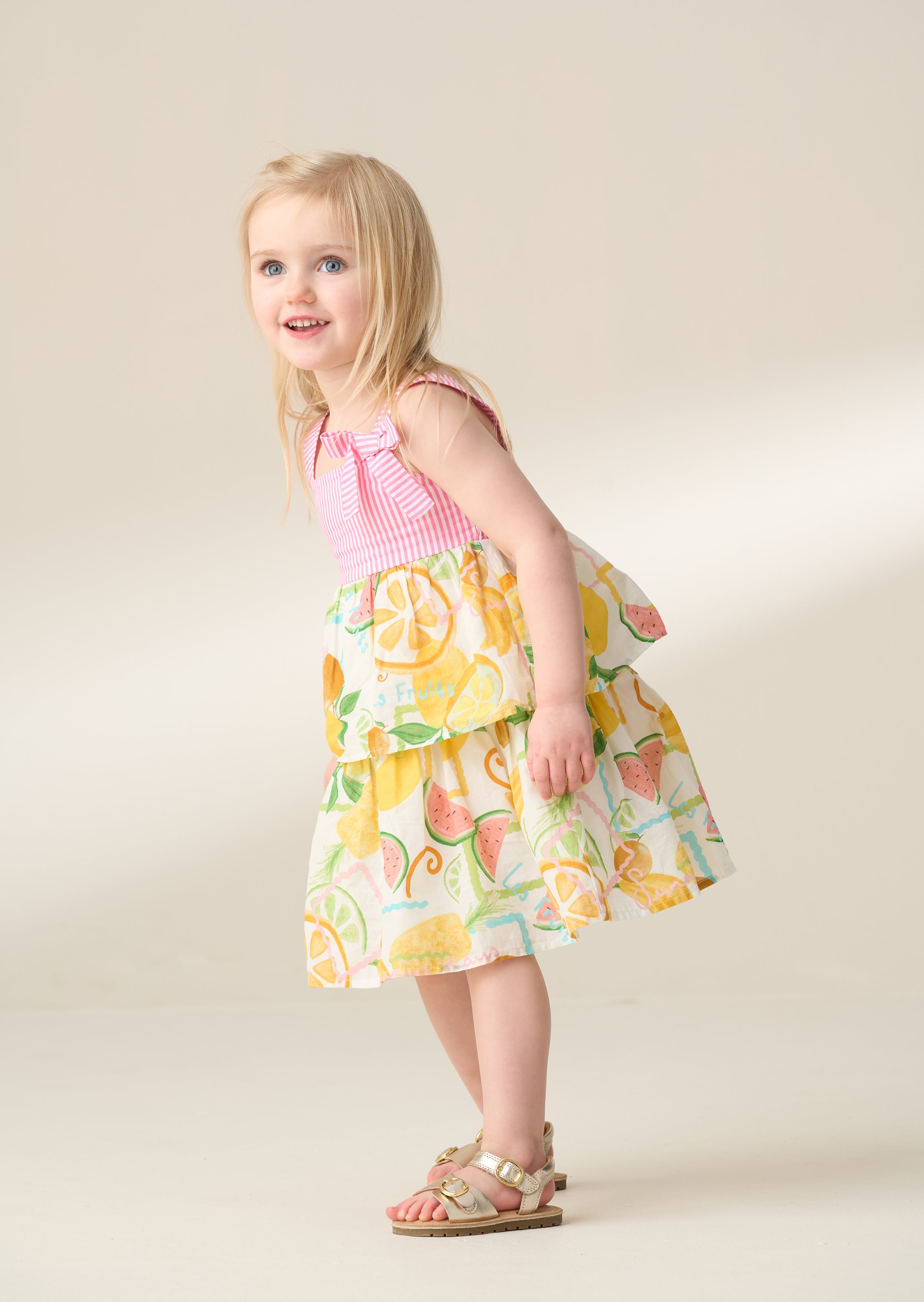 Lydia Multi Tiered Fruit Sundress