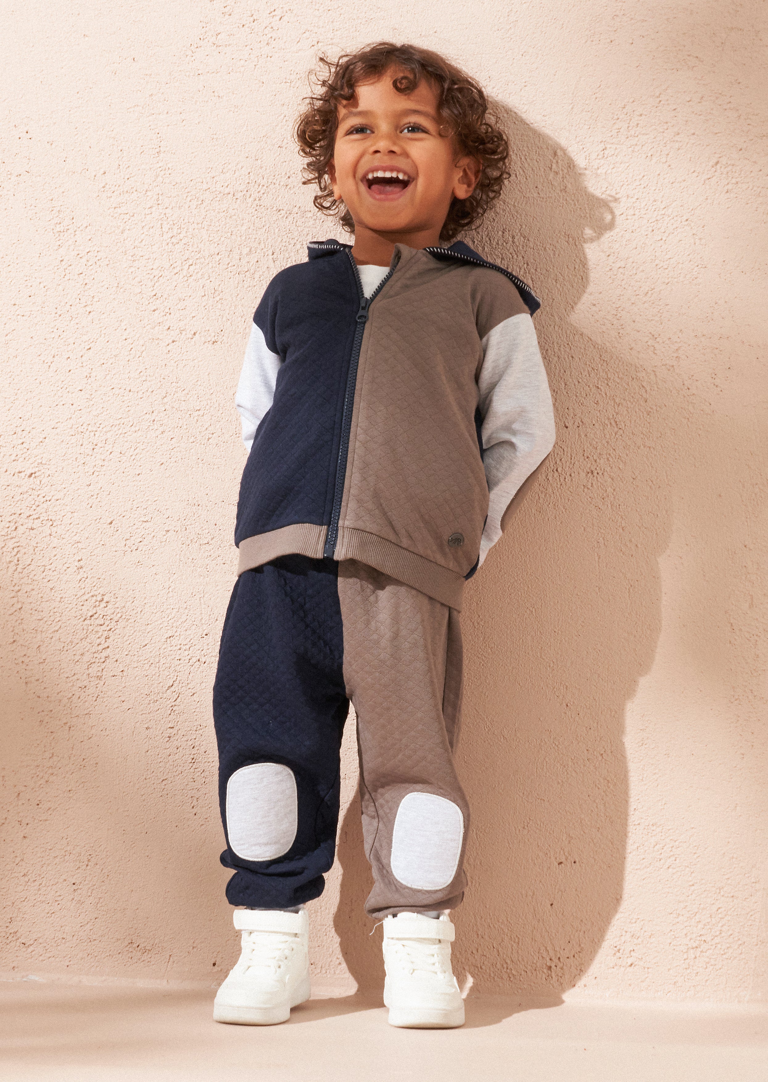 Hayden Baby Cut & Sew Grey Colourblock Tracksuit