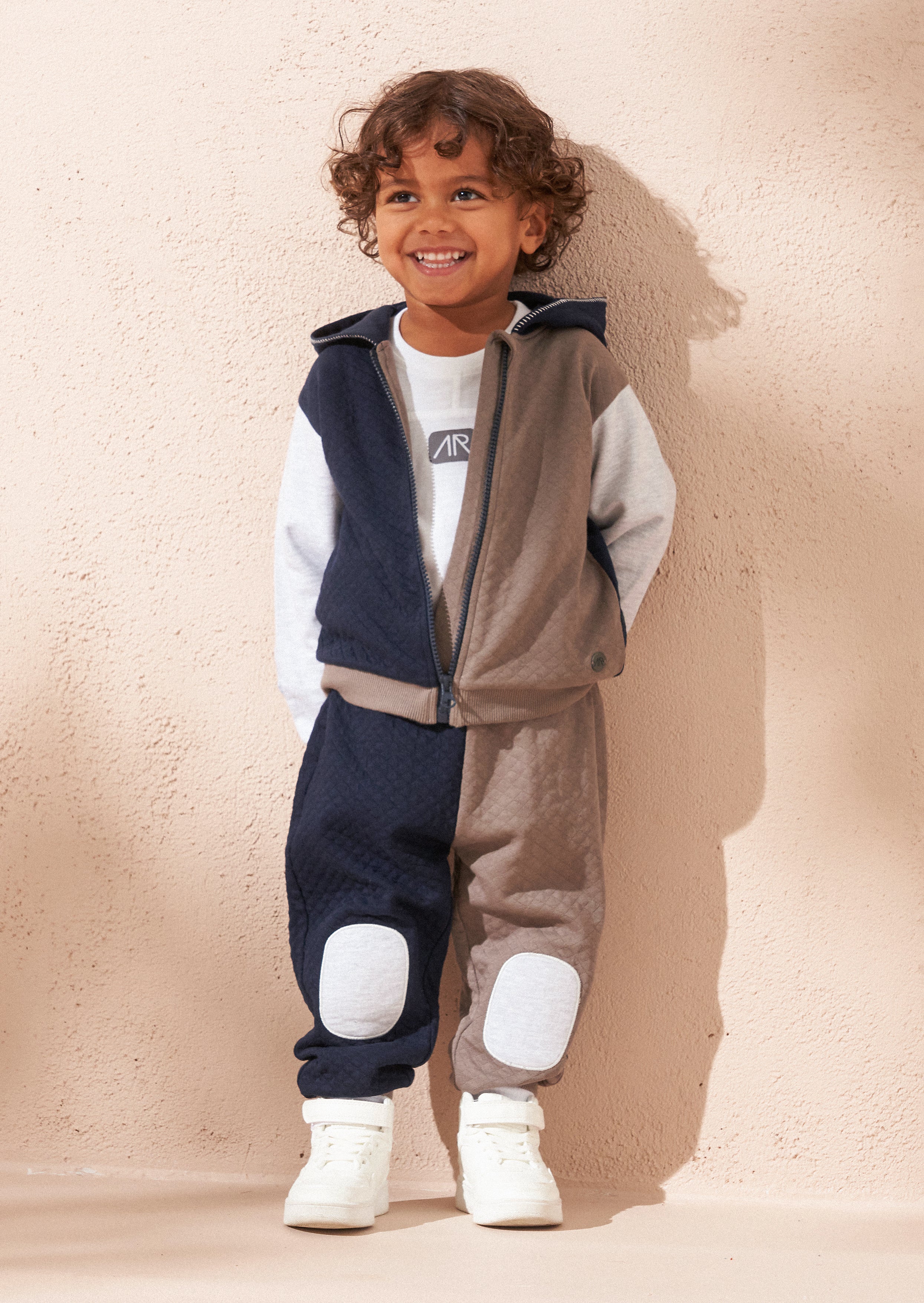 Hayden Baby Cut & Sew Grey Colourblock Tracksuit