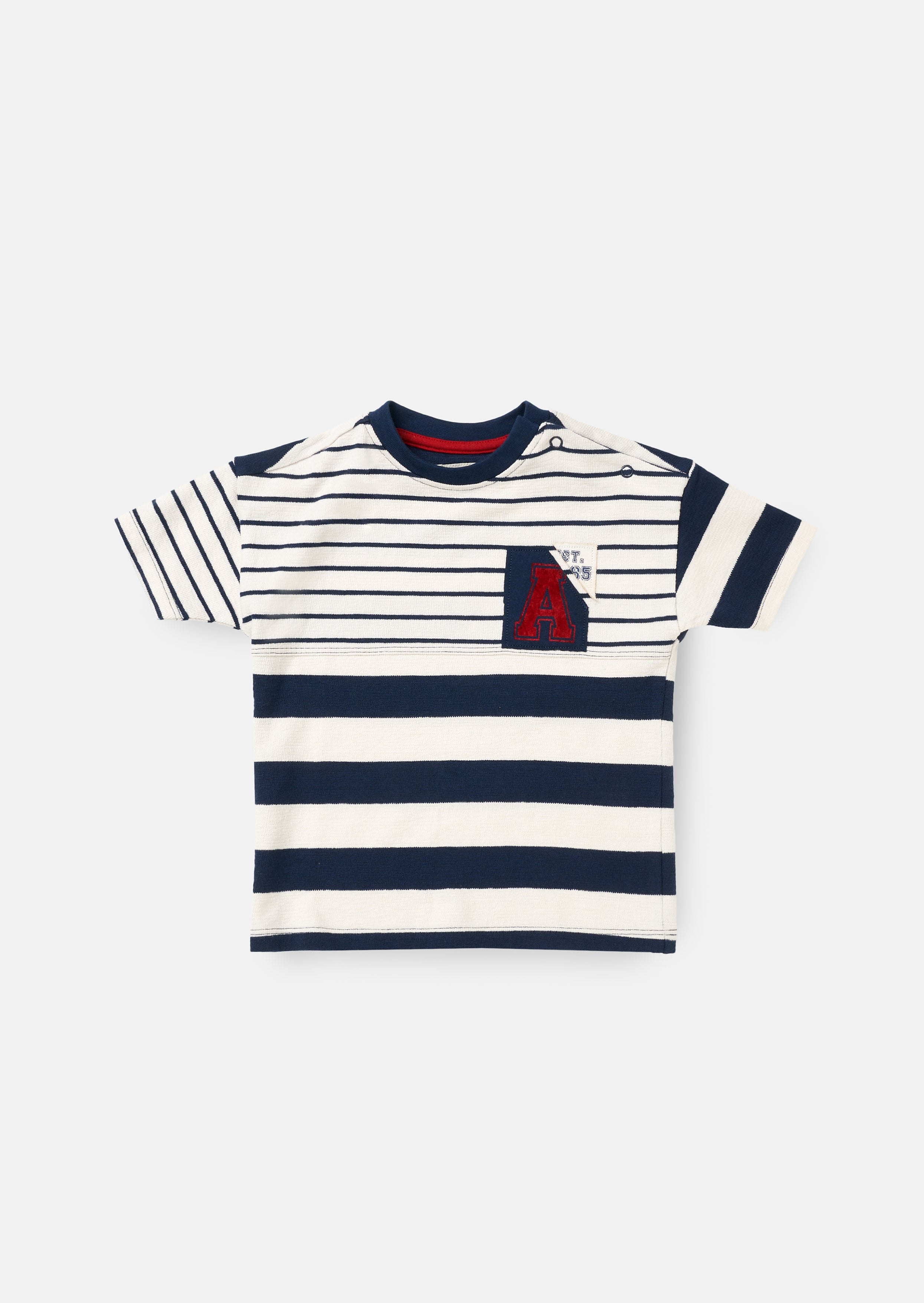 Lewis Blue Stripe Block T Shirt