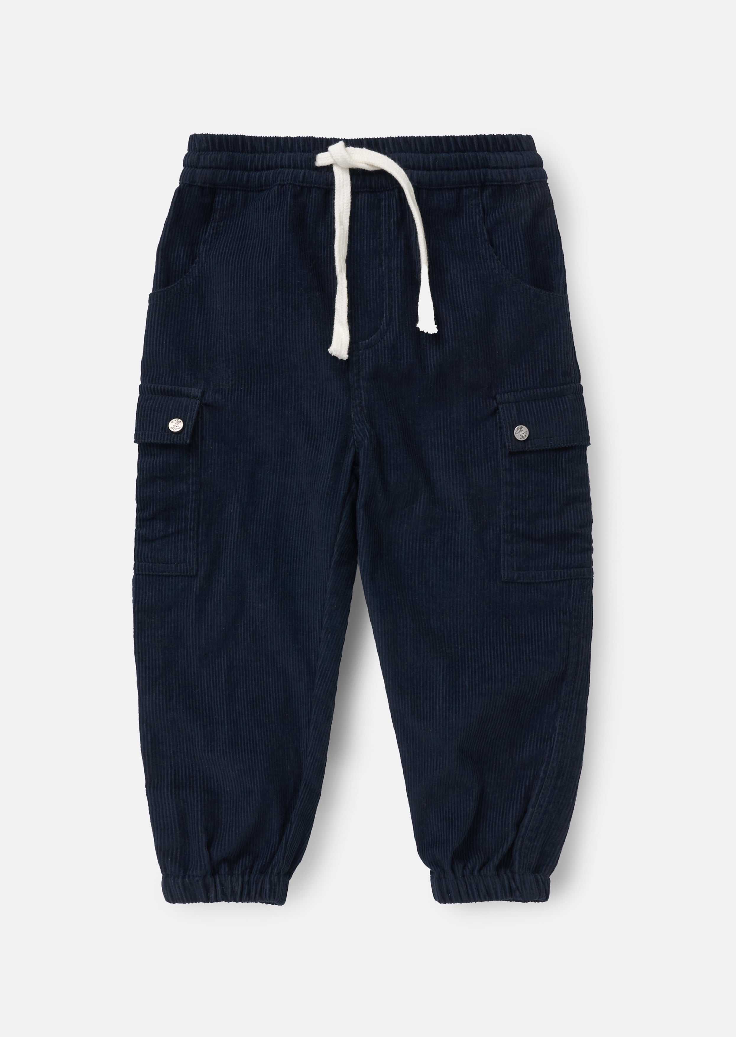 Luca Navy Textured Trousers