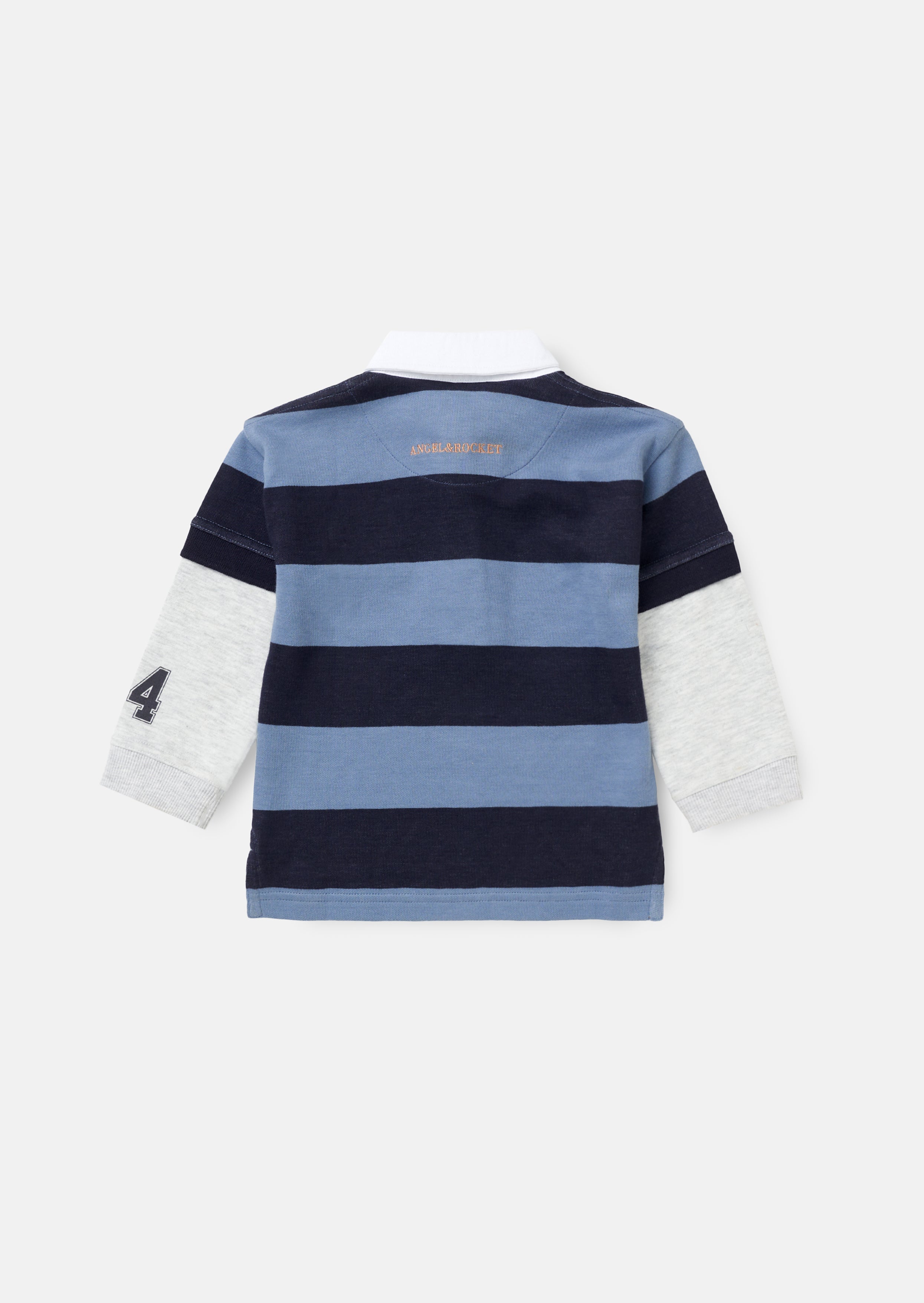 Zane Blue Stripe Rugby Top