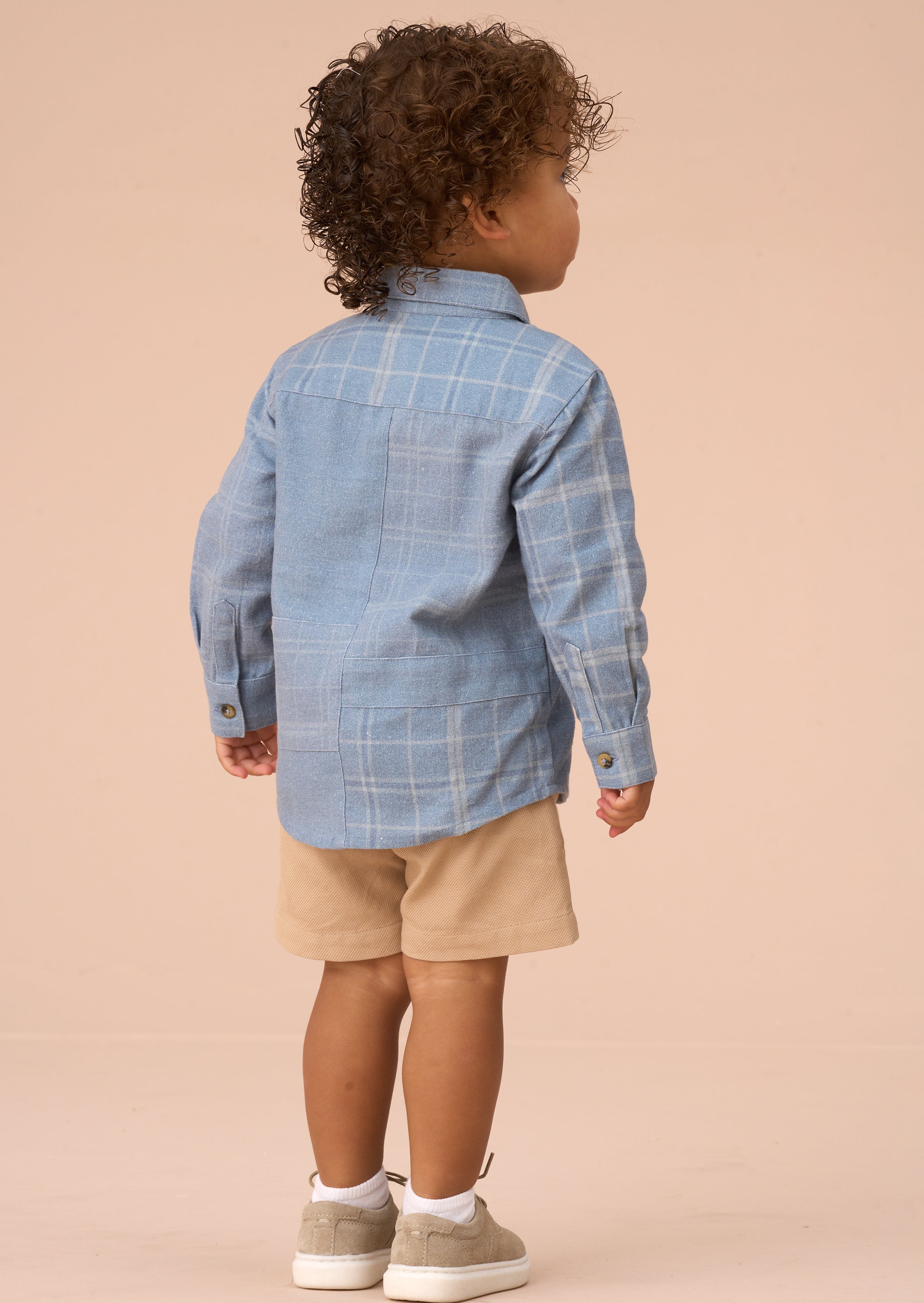 Connor Blue Block Check Shirt