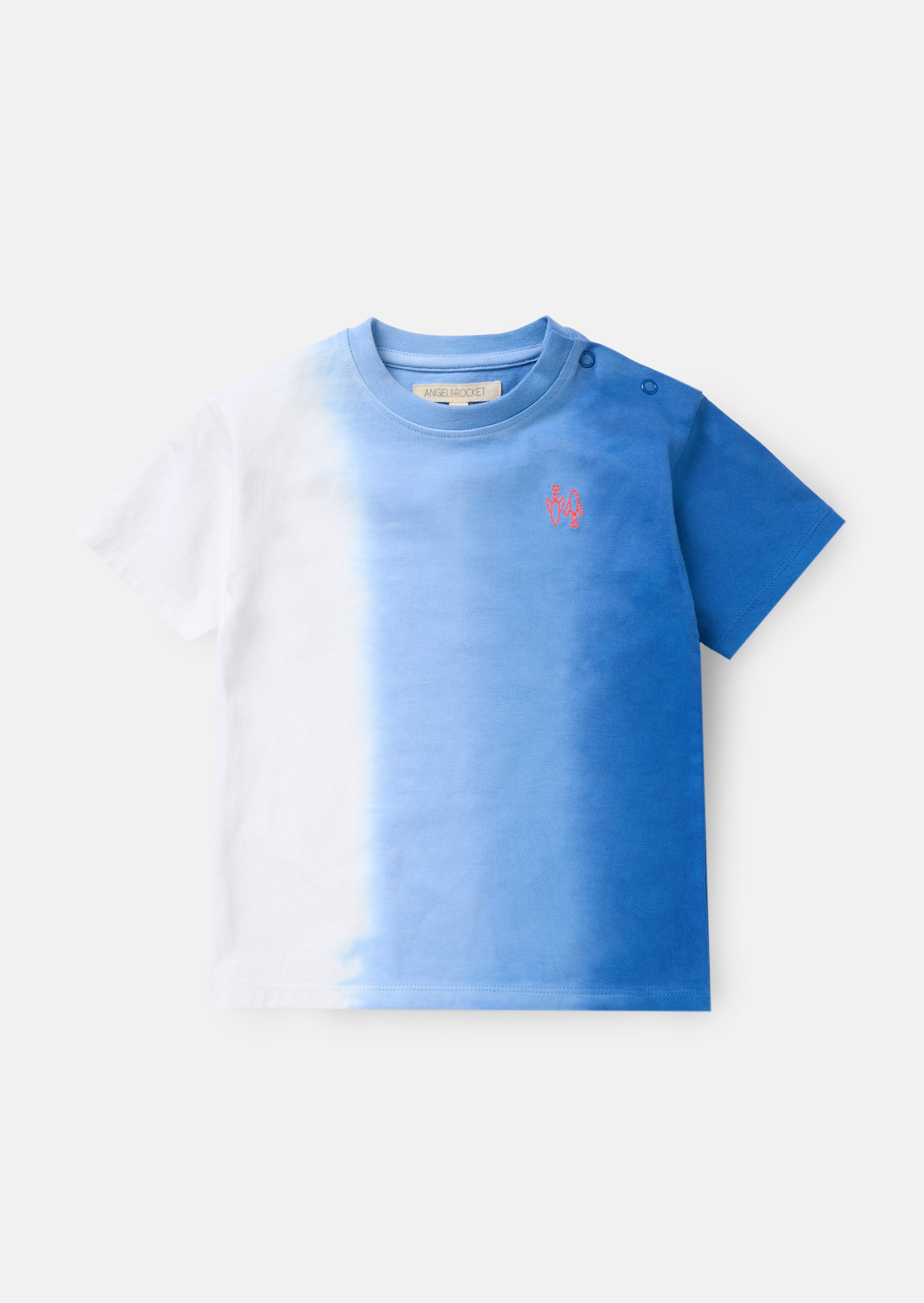 Brad Blue Mini Ombre Washed T Shirt