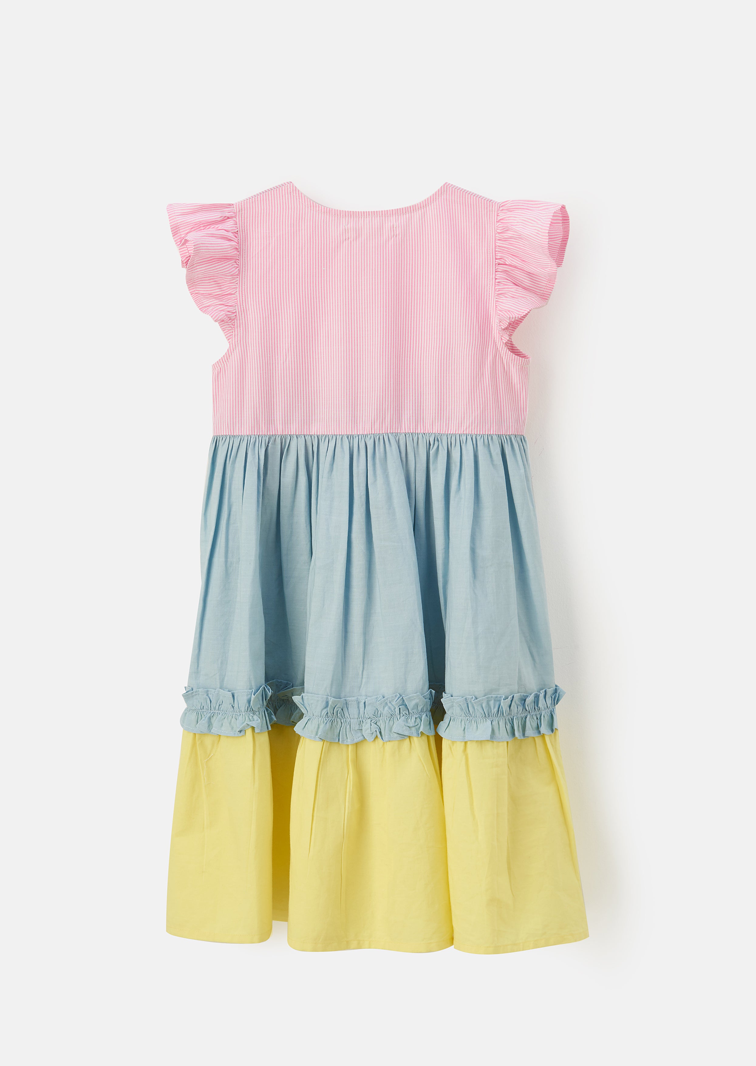 Georgie Colourblock Tiered Dress