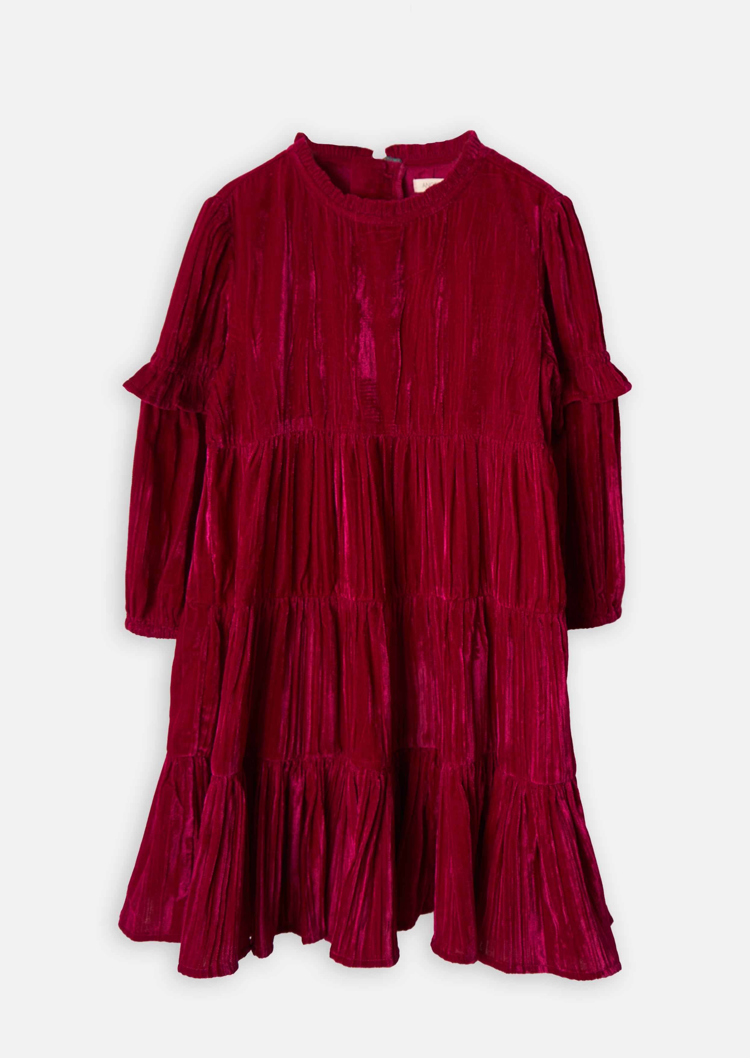 Adalyn Velvet Tiered Dress