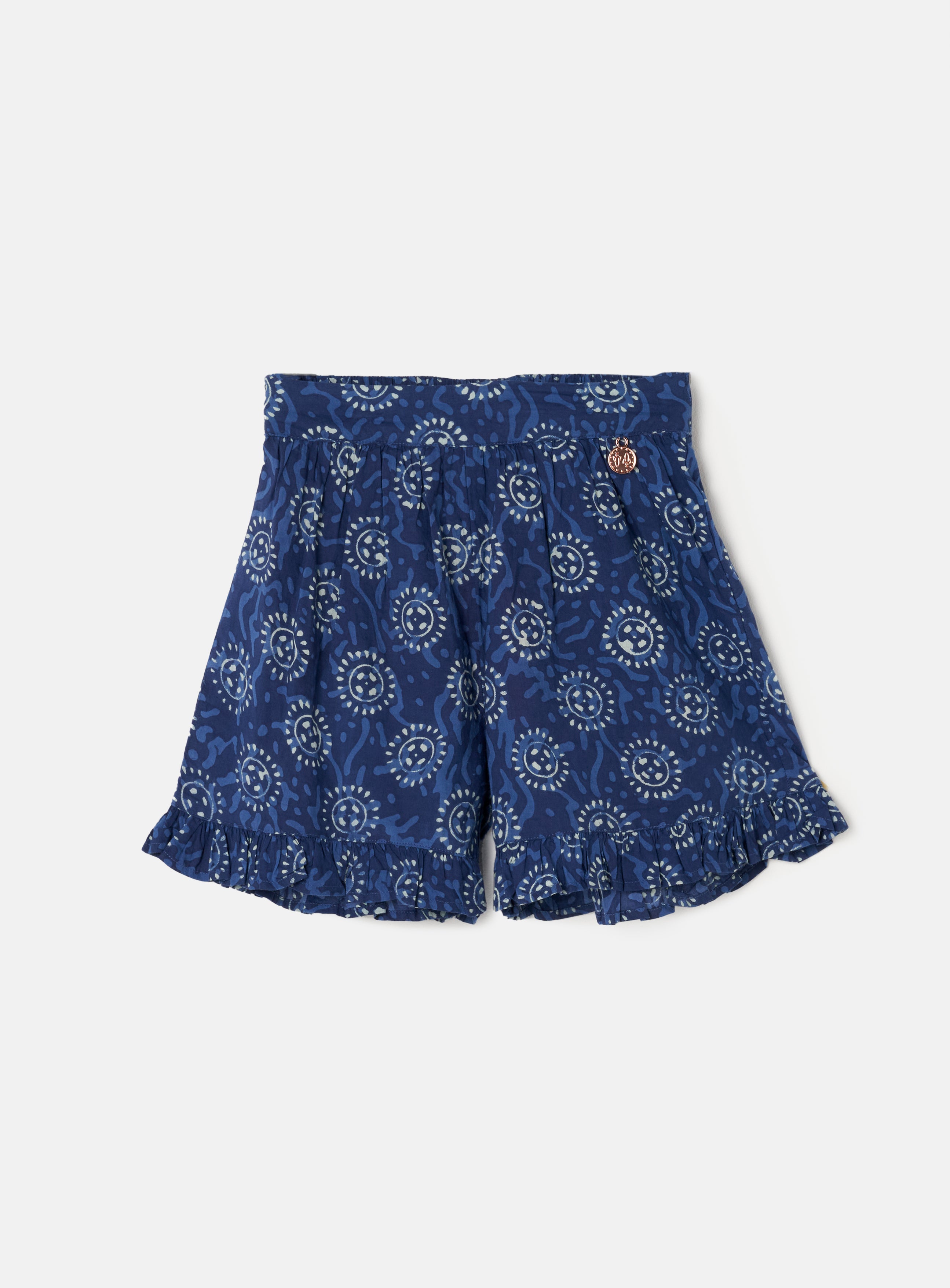 Thea Blue Batik Short