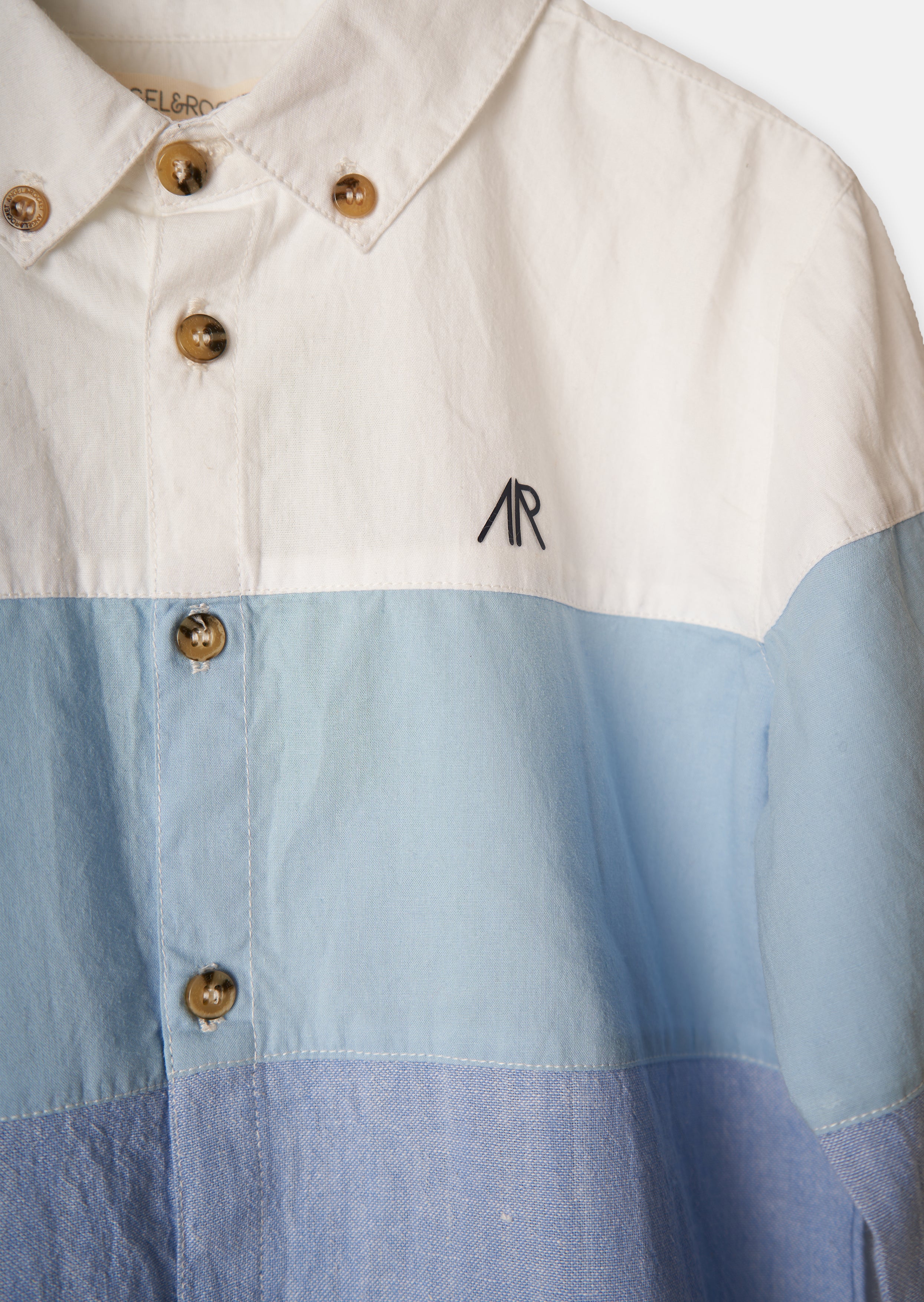 Atticus Chambray panel shirt