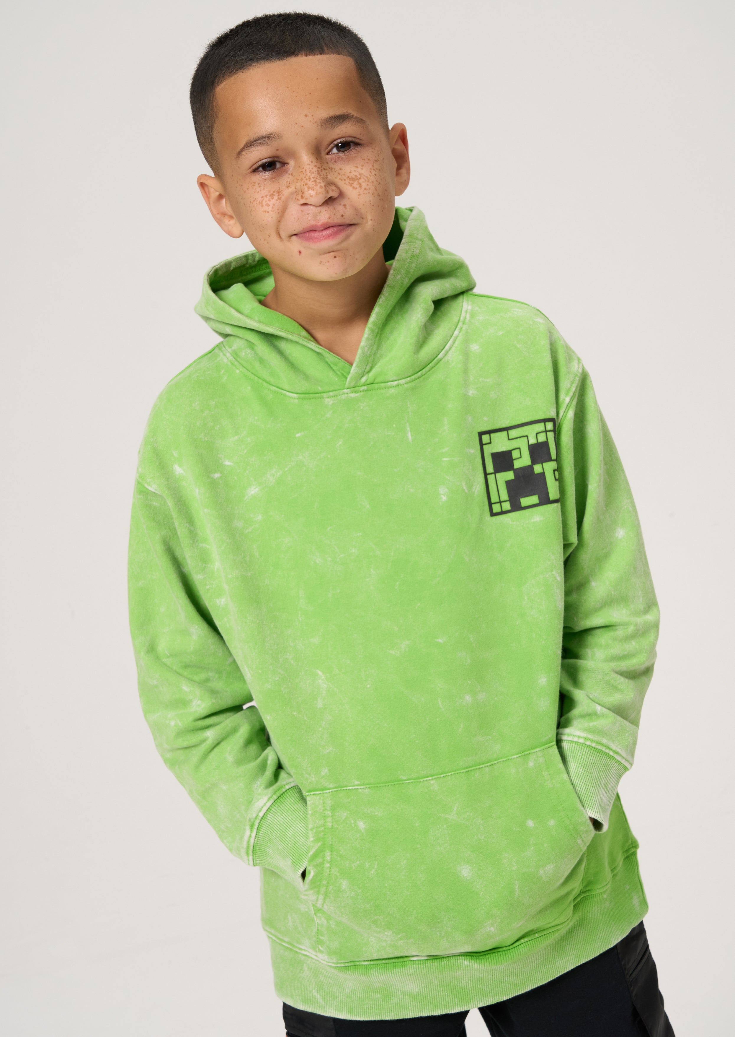 Green minecraft hoodie sale